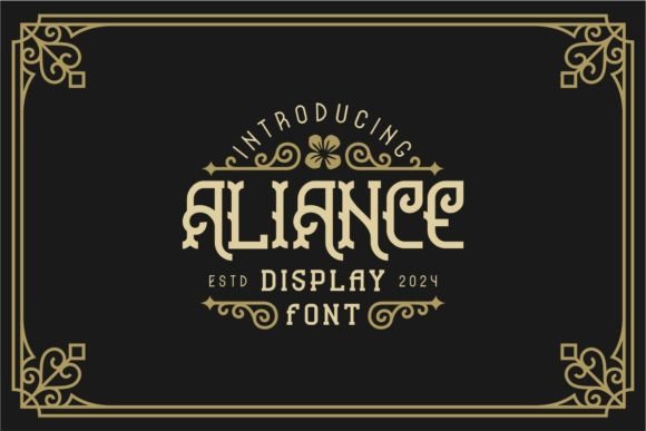 Aliance: A Vintage Blackletter Font for Timeless Branding