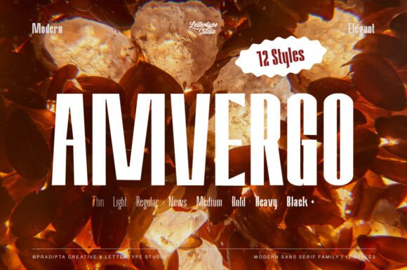 Amvergo: A Modern Sans Serif for Bold Branding