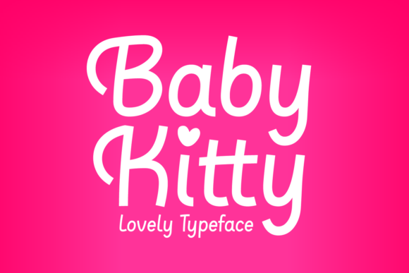 Baby Kitty Font for Editorial Design and Branding