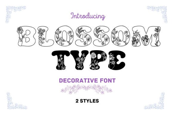 Blossomtype: A Whimsical Font for Creative Branding