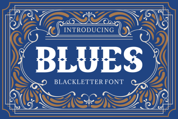 Blues Font for Handmade and Commercial Craft Projects