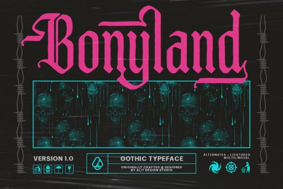 Bonyland Blackletter Font for Creative Branding