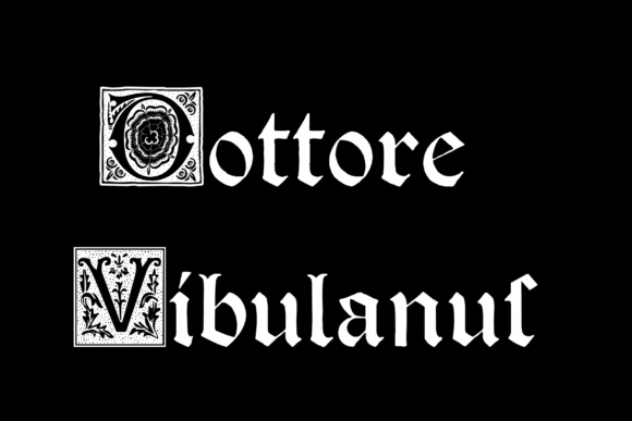 Dottore Vibulanus – A Gothic Typeface for Digital Design