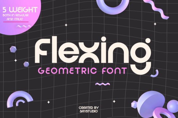 Flexing: A Modern Sans Serif Font for Bold Branding
