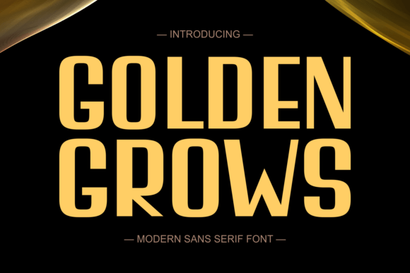 Golden Grows: A Chic Sans Serif Font for Web Design