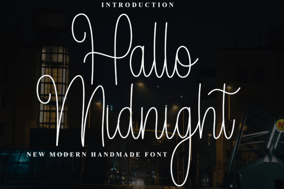 Hallo Midnight Font for Engaging Digital Content
