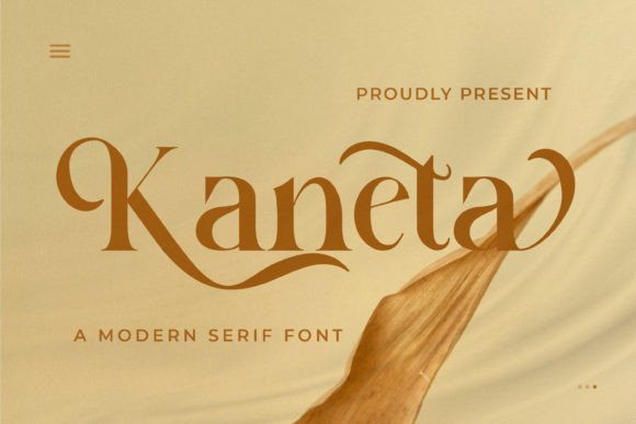Kaneta Serif Font for Editorial Design