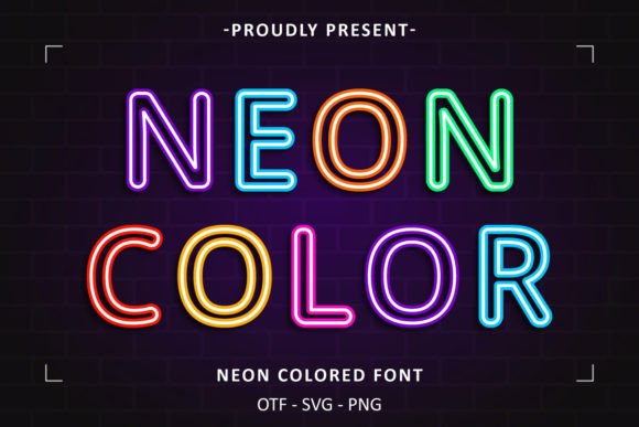 Neon Colored Font for Eye-Catching Campaigns