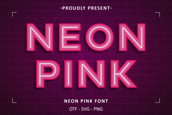 Neon Pink Font for a Vibrant Editorial Design