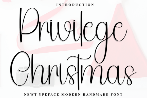 Privilege Christmas Font for Handmade Creations