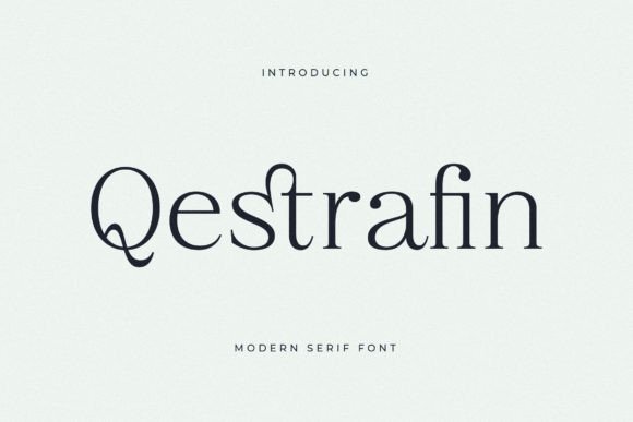 Qestrafin: Elevating Campaigns with Refined Serif Typography