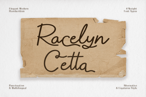 Racelyn Cetta Font for Business Branding