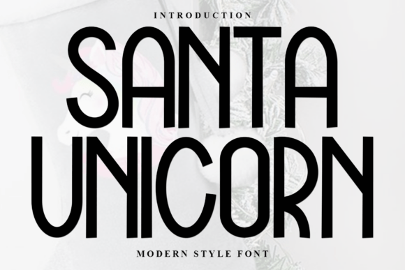 Santa Unicorn Font for Web Design