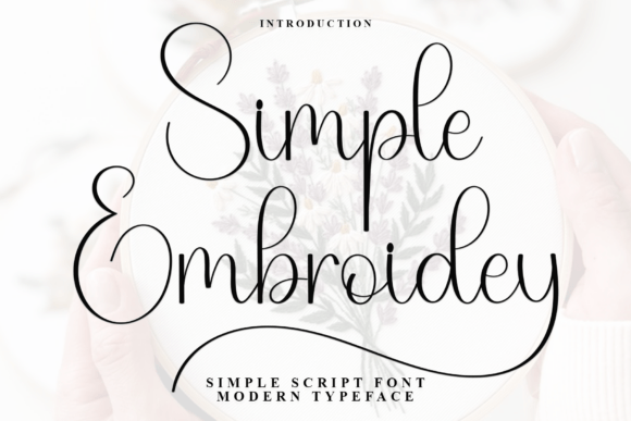 Simple Embroidey Font for Engaging Visuals