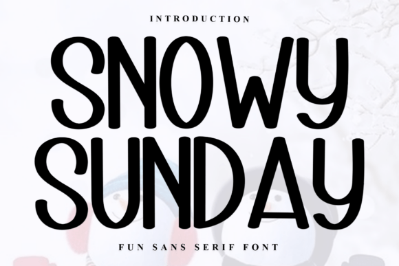 Snowy Sunday Font for Web Design
