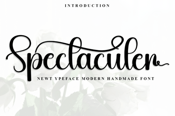 Spectaculer Font for Handmade and Commercial Projects