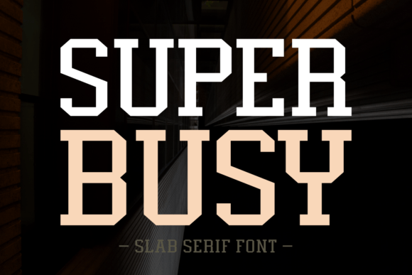Super Busy Slab Serif Font for Branding Projects