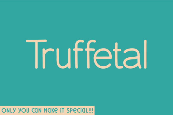 Truffetal: A Handwritten Sans Serif Font for Modern Editorial Design
