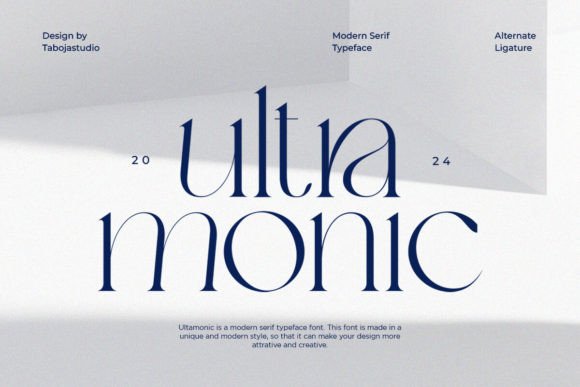 Ultra Monic Serif Font for Branding Projects