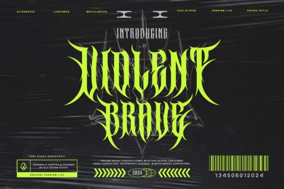 Violent Brave Font for Handmade Creations