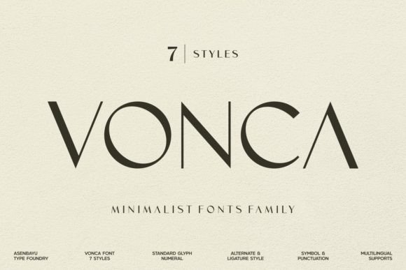 Vonca: A Modern Sans Serif Font for Editorial Design