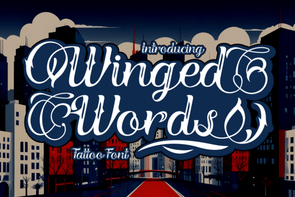 Winged Words: A Gothic Font for Creative Projects