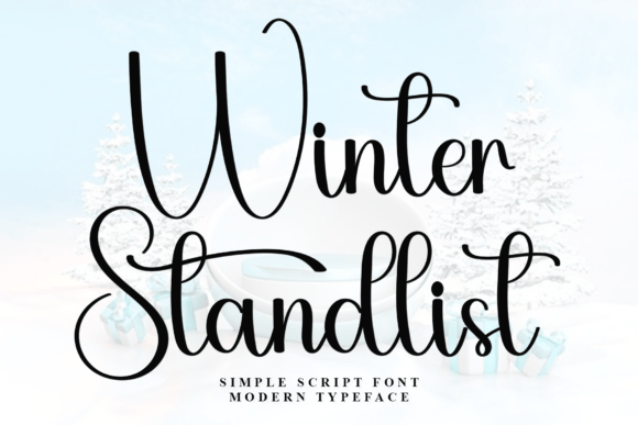 Winter Standlist Font for Seasonal Branding and Social Media